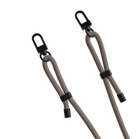 Casimoda Phone 17 Pro hoesje met donkerbruin koord - Koeienprint