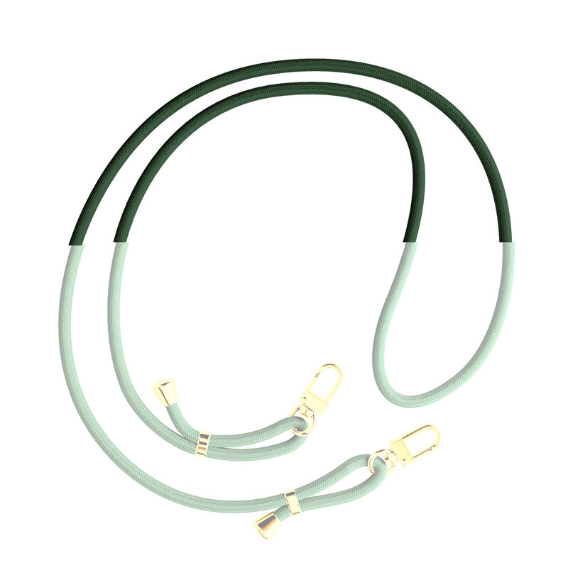 Casimoda iPhone 17 hoesje met groen koord - Kubus groen