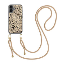 Casimoda iPhone 17 hoesje met beige koord - Spot on