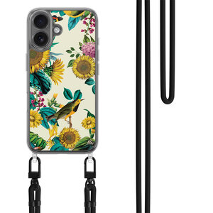 Casimoda iPhone 17 hoesje met zwart koord - Sunflowers