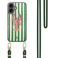 Casimoda iPhone 17 hoesje met groen koord - Kreeft
