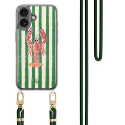 Casimoda iPhone 17 hoesje met groen koord - Kreeft