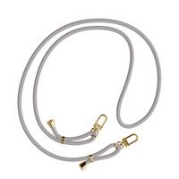 Casimoda iPhone 17 Pro Max hoesje met grijs koord - Marmer grijs