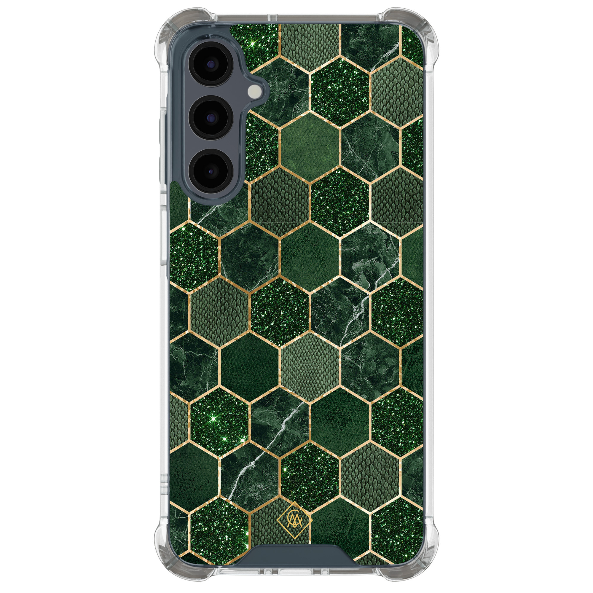 Samsung Galaxy A17 shockproof hoesje Kubus groen