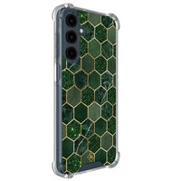 Casimoda Samsung Galaxy A17 shockproof hoesje - Kubus groen