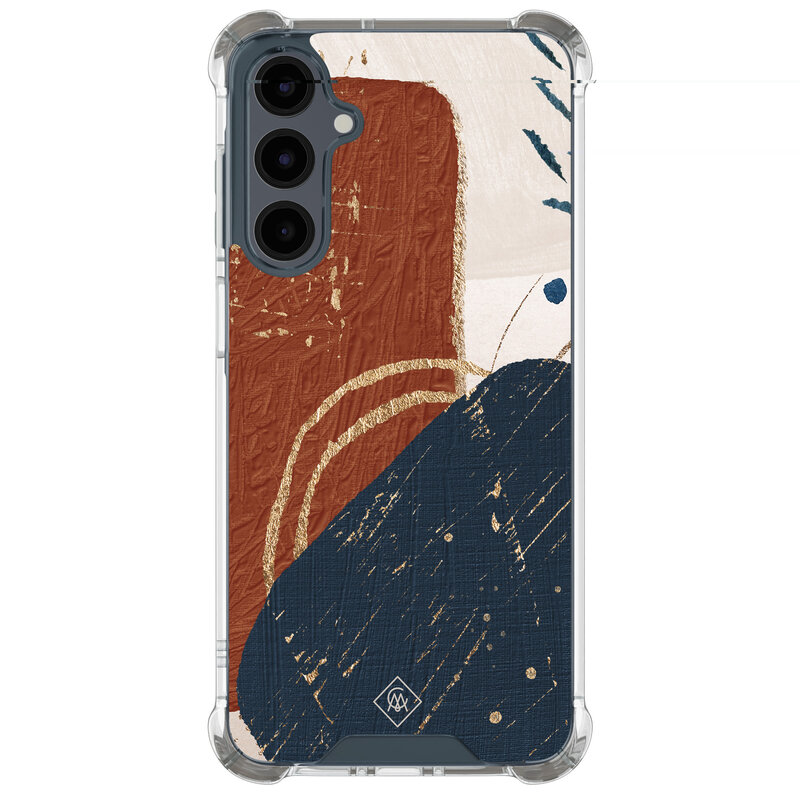 Casimoda Samsung Galaxy A17 shockproof hoesje - Abstract terracotta