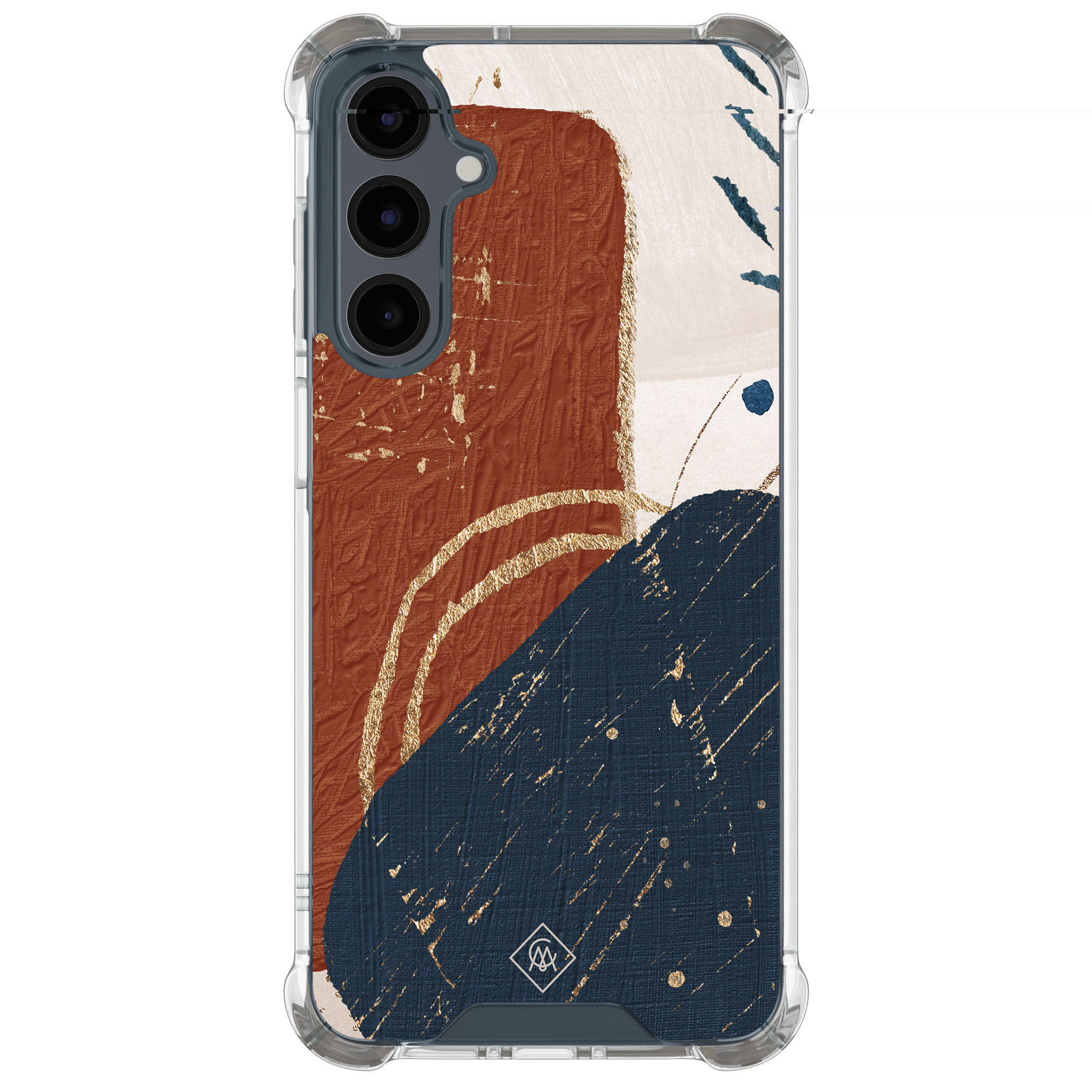 Samsung Galaxy A17 shockproof hoesje Abstract terracotta