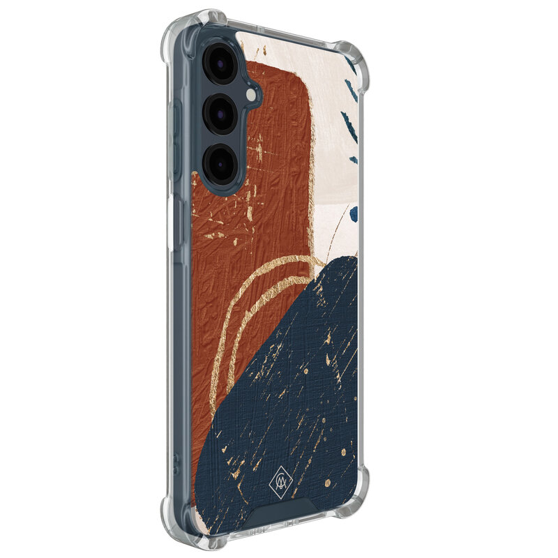 Casimoda Samsung Galaxy A17 shockproof hoesje - Abstract terracotta