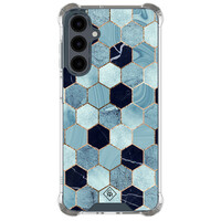 Casimoda Samsung Galaxy A17 shockproof hoesje - Blue cubes