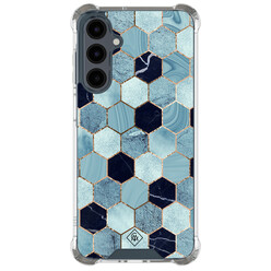 Casimoda Samsung Galaxy A17 shockproof hoesje - Blue cubes