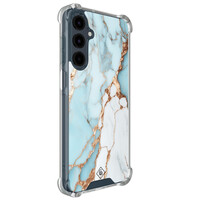 Casimoda Samsung Galaxy A17 shockproof hoesje - Marmer lichtblauw