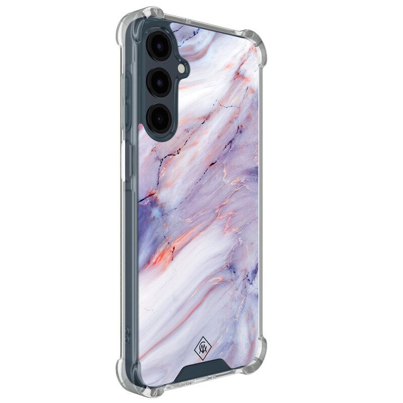 Casimoda Samsung Galaxy A17 shockproof hoesje - Marmer paars