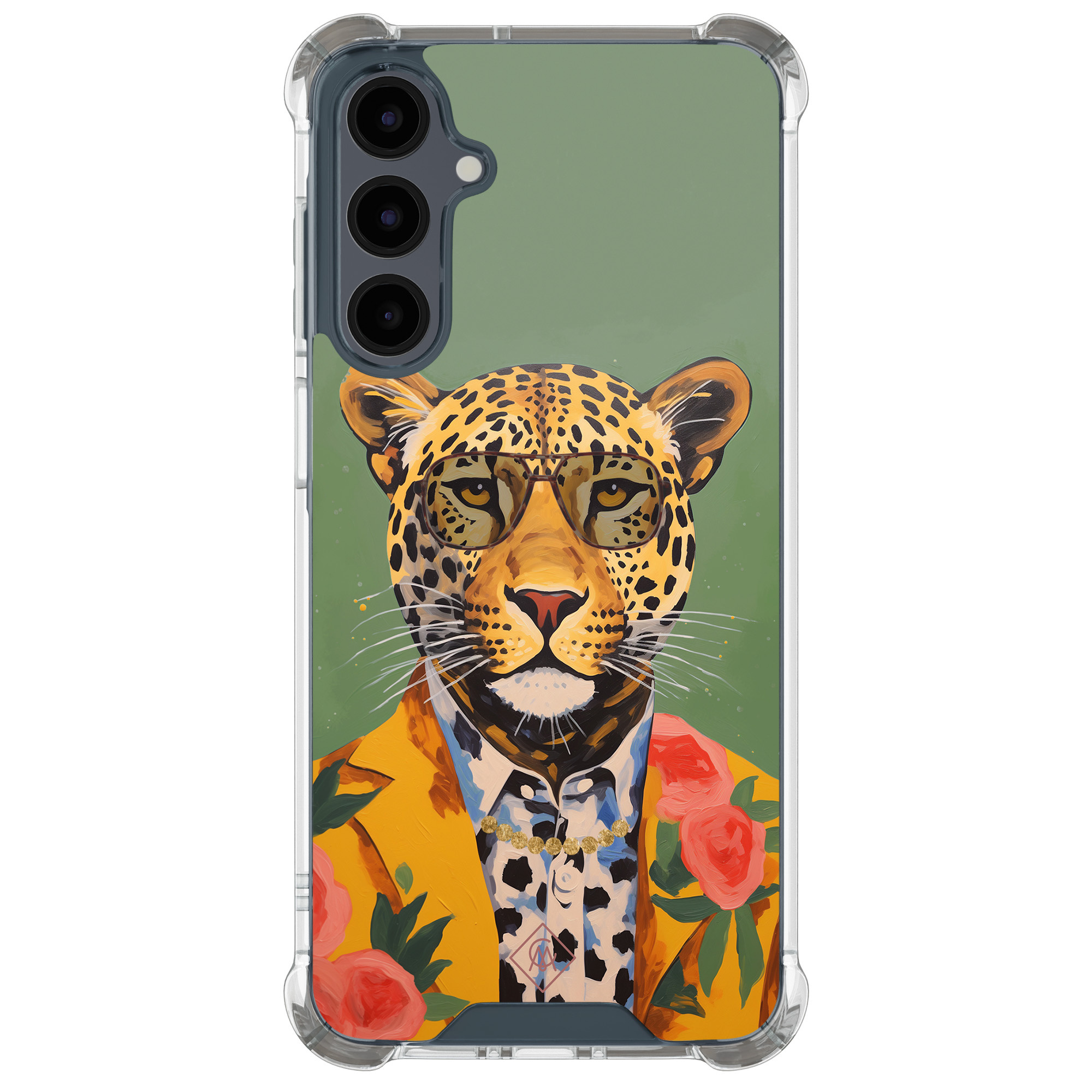 Samsung Galaxy A17 shockproof hoesje Luipaard hipster
