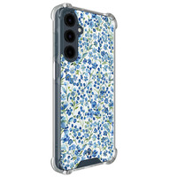 Casimoda Samsung Galaxy A17 shockproof hoesje - Vintage blue floral