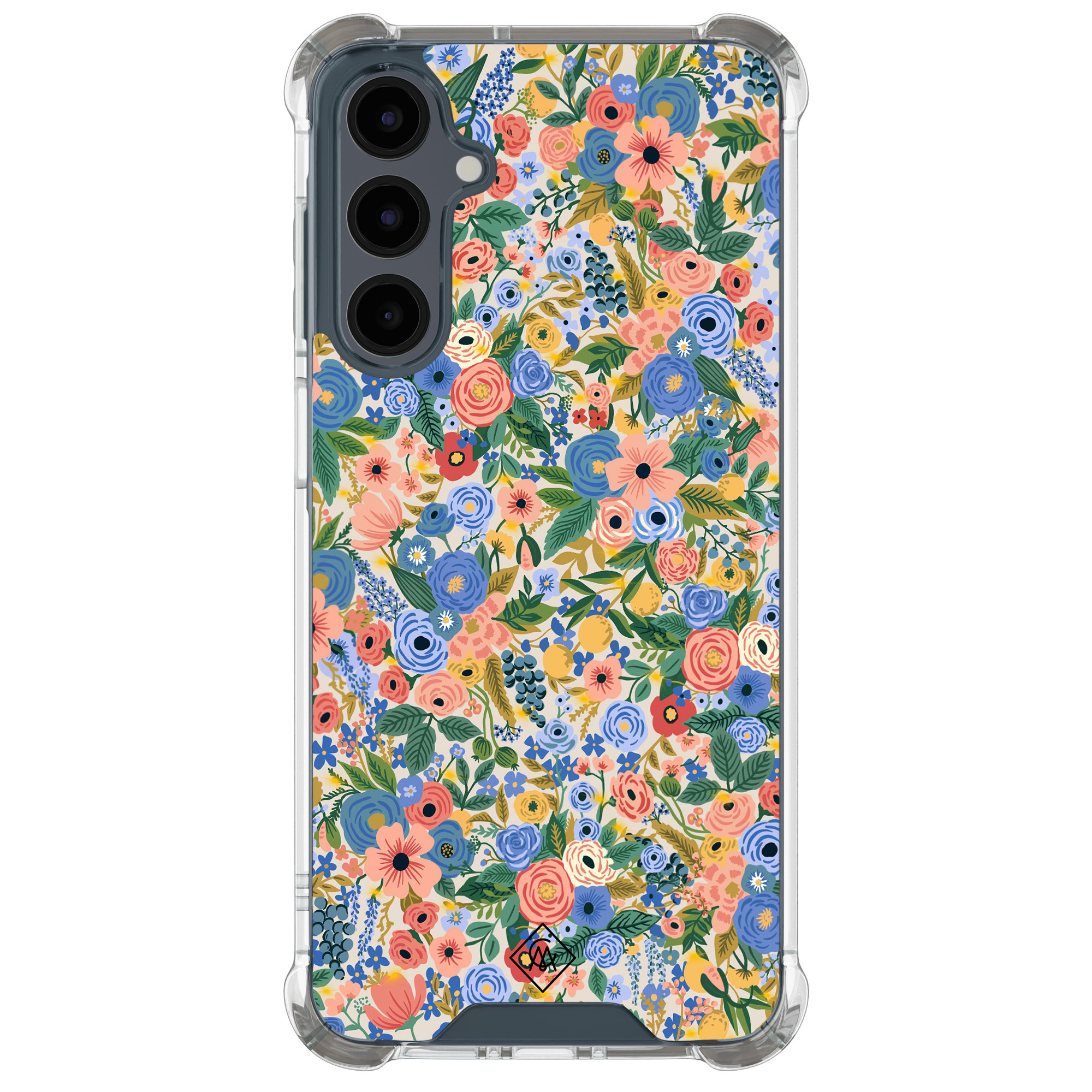 Samsung Galaxy A17 shockproof hoesje Blue gardens