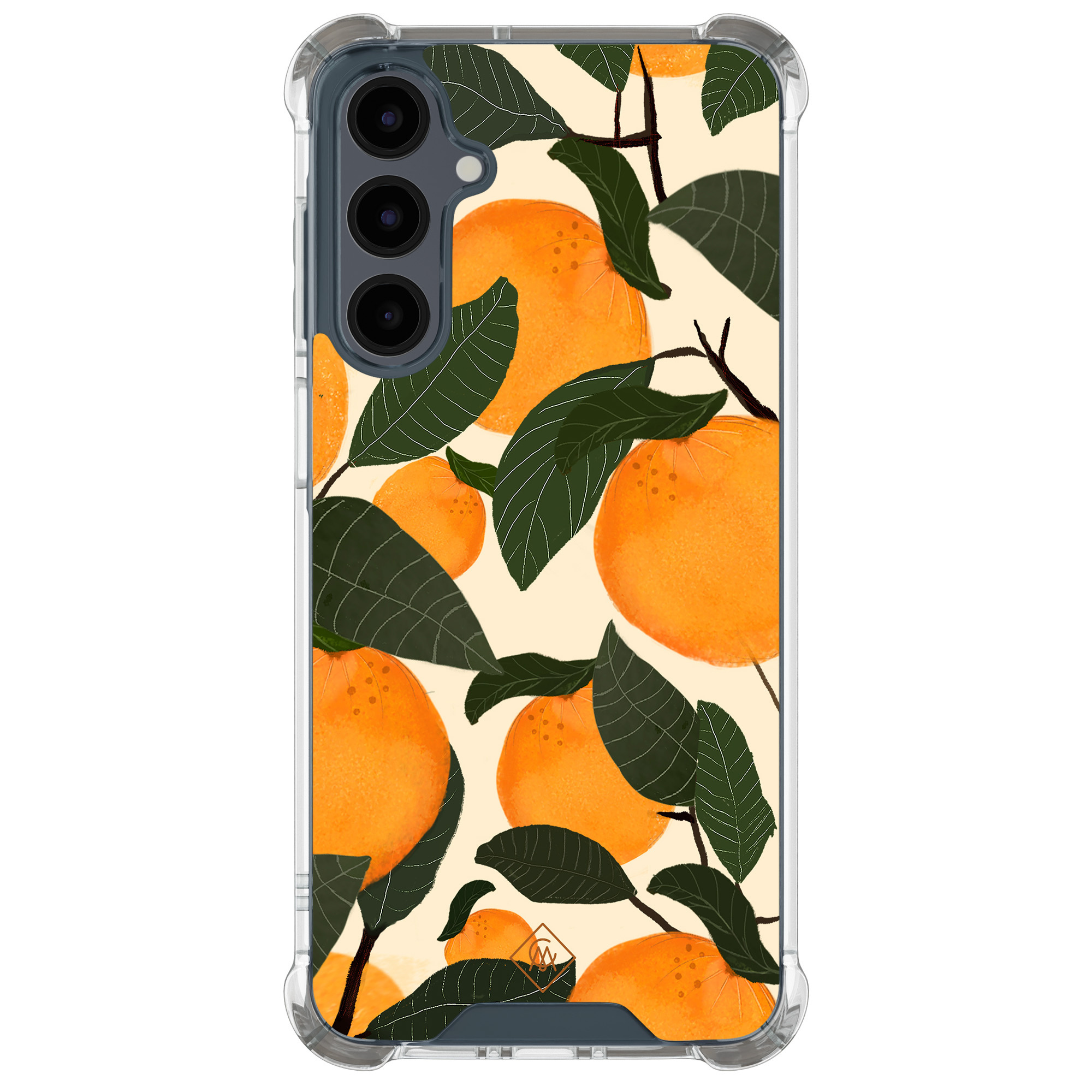 Samsung Galaxy A17 shockproof hoesje Orange garden