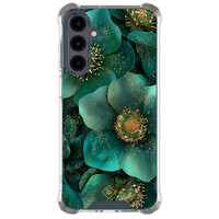 Casimoda Samsung Galaxy A17 shockproof hoesje - Emerald flowers
