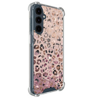 Casimoda Samsung Galaxy A17 shockproof hoesje - Rosé Leopard