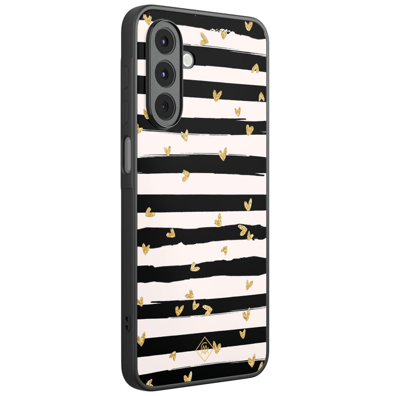 Casimoda Samsung Galaxy A17 hoesje - Hart streepjes