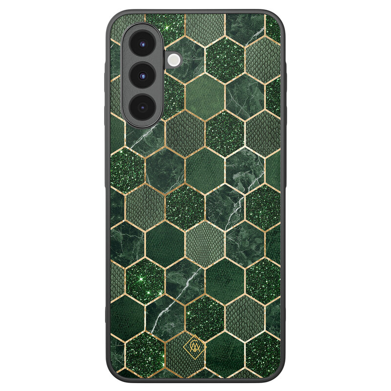 Casimoda Samsung Galaxy A17 hoesje - Kubus groen
