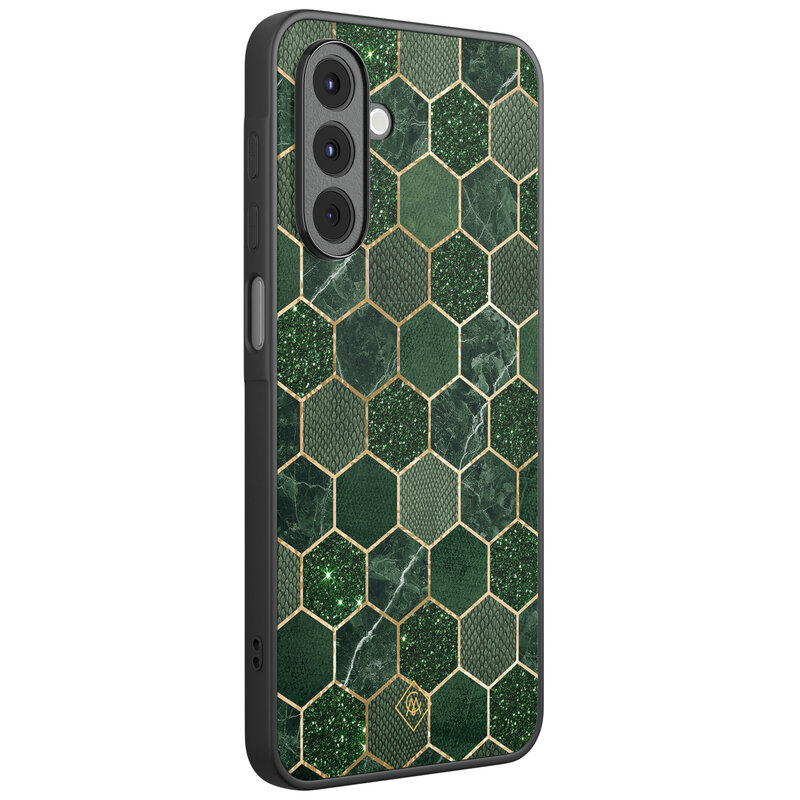 Casimoda Samsung Galaxy A17 hoesje - Kubus groen