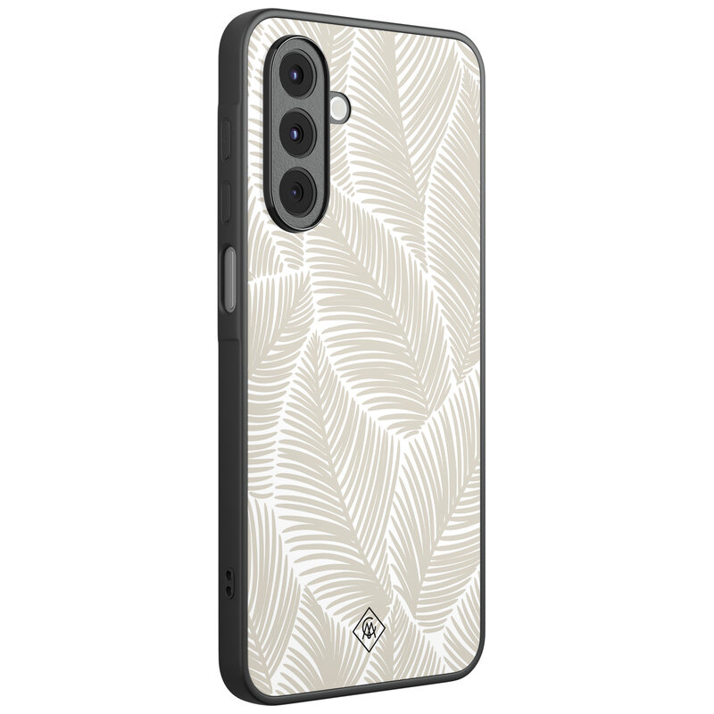 Casimoda Samsung Galaxy A17 hoesje - Palmy leaves beige