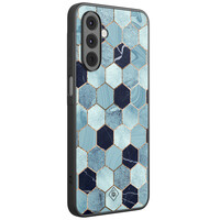 Casimoda Samsung Galaxy A17 hoesje - Blue cubes
