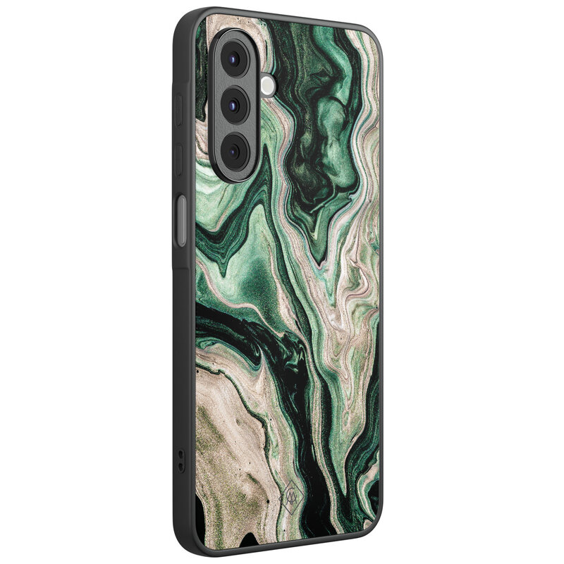 Casimoda Samsung Galaxy A17 hoesje - Green waves