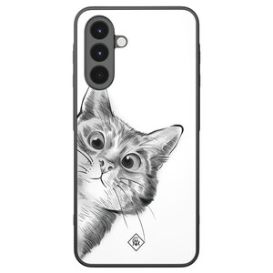 Casimoda Samsung Galaxy A17 hoesje - Peekaboo kat