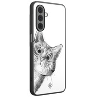 Casimoda Samsung Galaxy A17 hoesje - Peekaboo kat