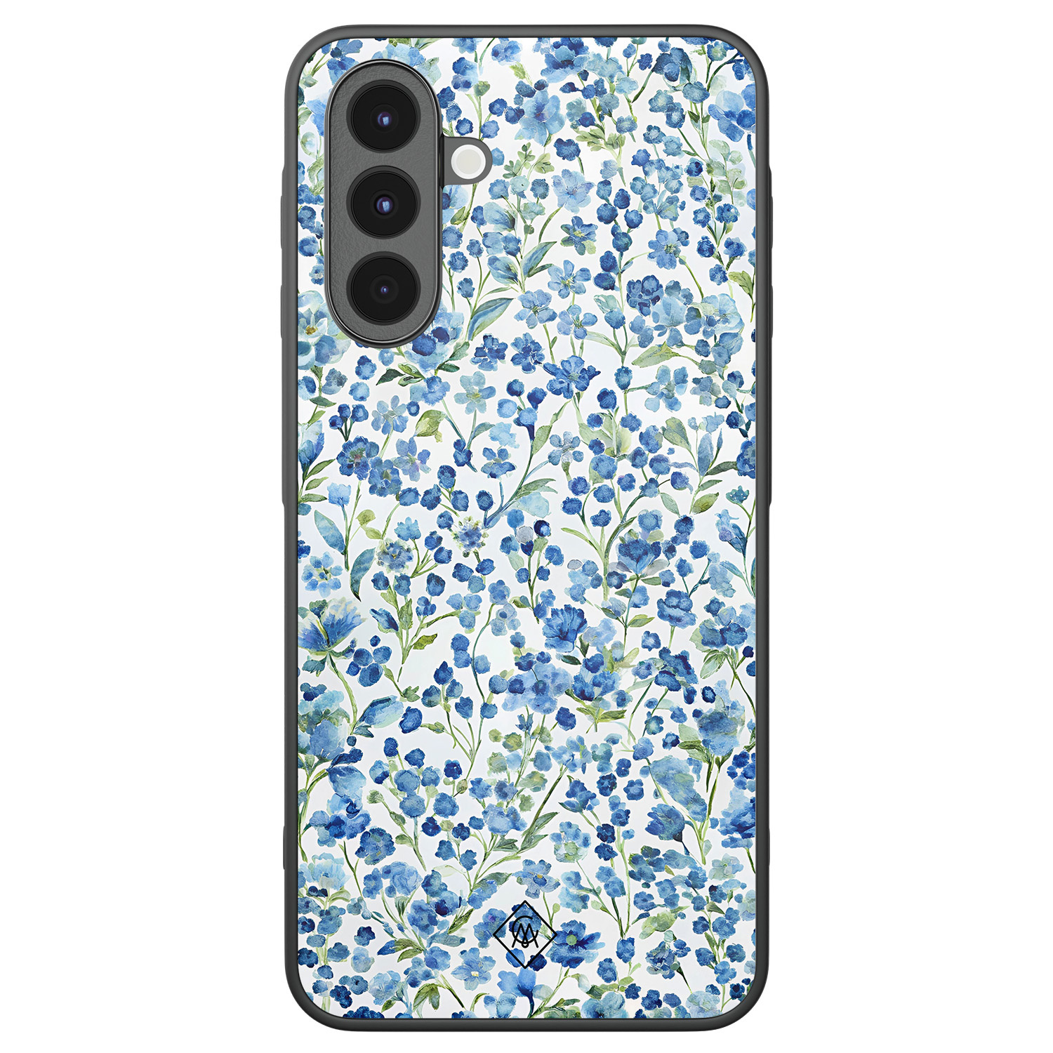 Samsung Galaxy A17 hoesje Vintage blue floral