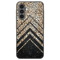 Casimoda Samsung Galaxy A17 hoesje - Chevron luipaard