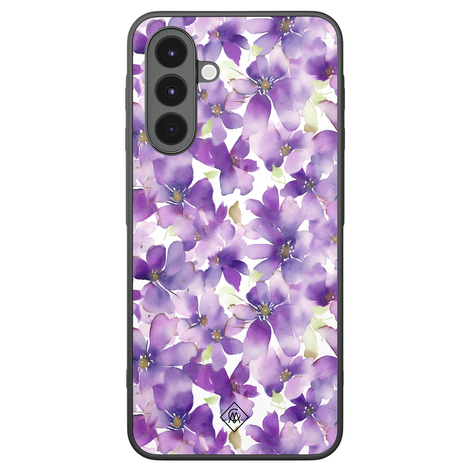 Samsung Galaxy A17 hoesje Floral violet