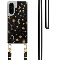 Casimoda Samsung Galaxy A57 hoesje met zwart koord - Counting the stars