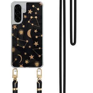 Casimoda Samsung Galaxy A57 hoesje met zwart koord - Counting the stars