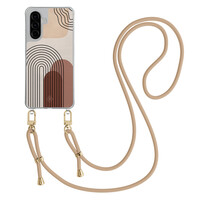 Casimoda Samsung Galaxy A57 hoesje met beige koord - Warm curves