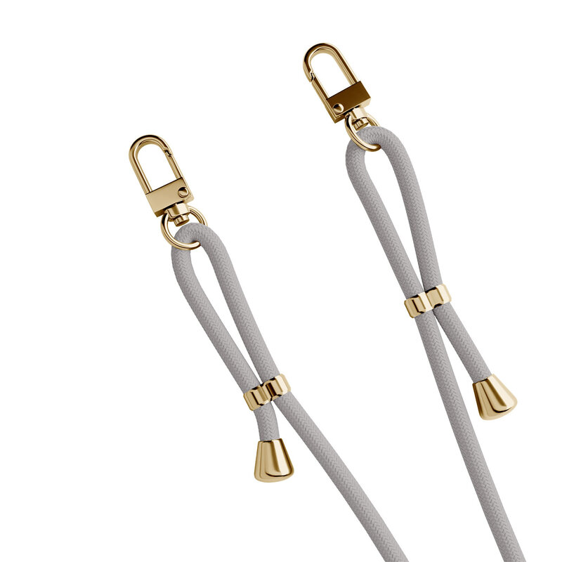 Casimoda Samsung Galaxy A57 hoesje met grijs koord - Abstract waves