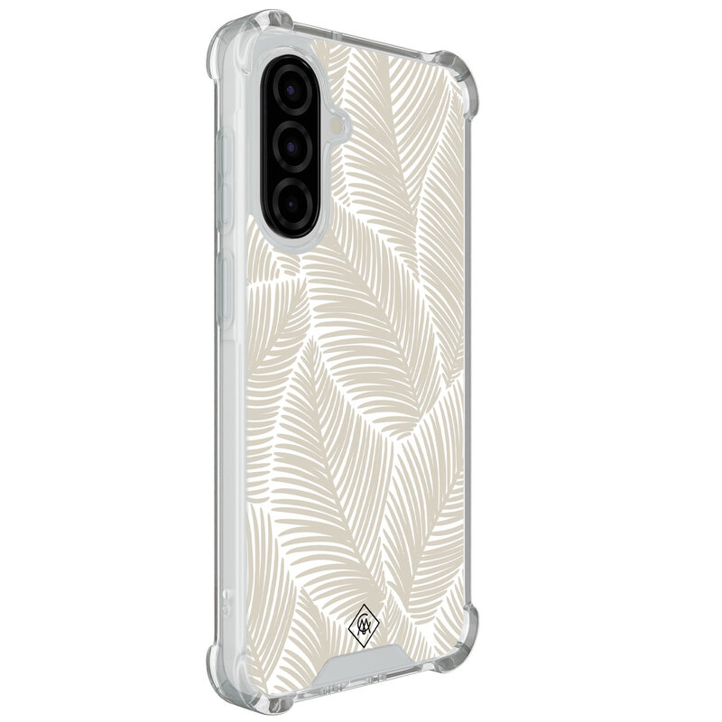 Casimoda Samsung Galaxy A57 shockproof hoesje - Palmy leaves beige