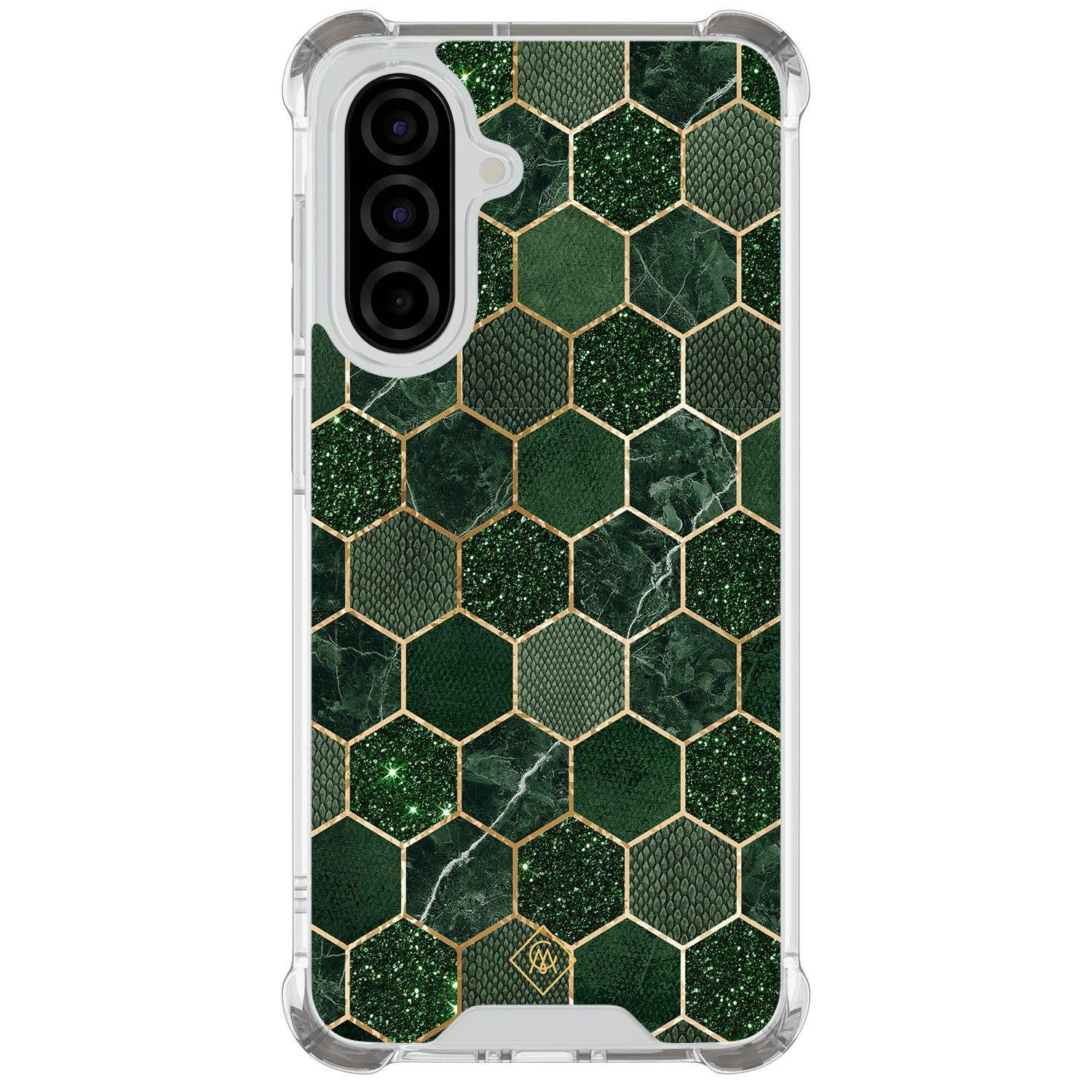 Samsung Galaxy A57 shockproof hoesje Kubus groen