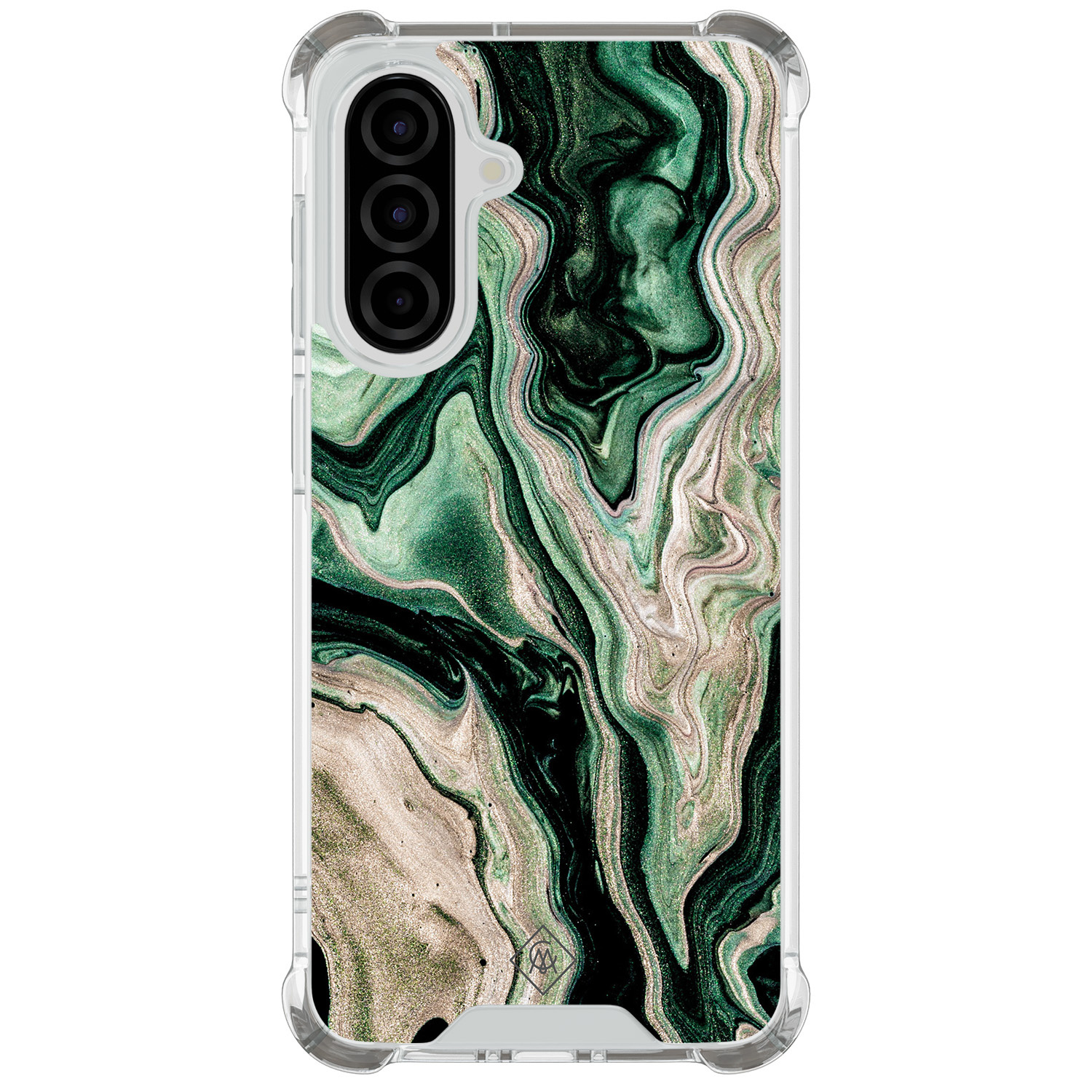Samsung Galaxy A57 shockproof hoesje Green waves