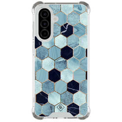 Casimoda Samsung Galaxy A57 shockproof hoesje - Blue cubes