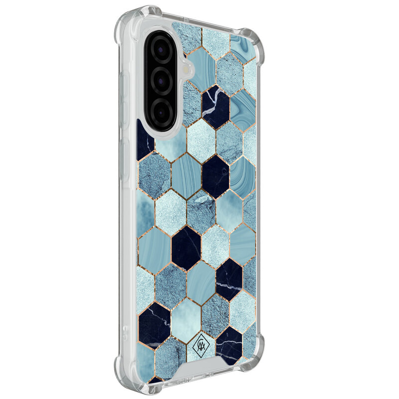 Casimoda Samsung Galaxy A57 shockproof hoesje - Blue cubes
