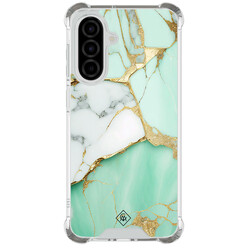 Casimoda Samsung Galaxy A57 shockproof hoesje - Marmer mintgroen