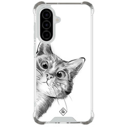 Casimoda Samsung Galaxy A57 shockproof hoesje - Kat kiekeboe