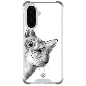 Casimoda Samsung Galaxy A57 shockproof hoesje - Kat kiekeboe