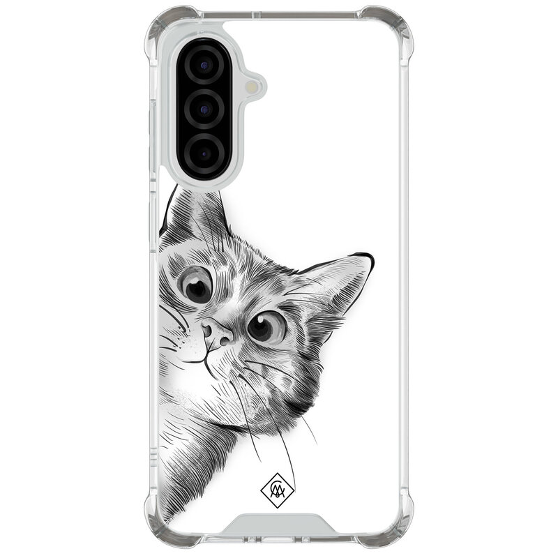 Casimoda Samsung Galaxy A57 shockproof hoesje - Kat kiekeboe