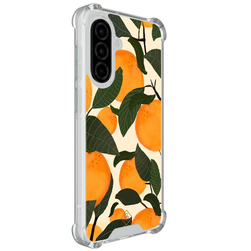 Casimoda Samsung Galaxy A57 shockproof hoesje - Orange garden