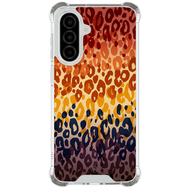 Casimoda Samsung Galaxy A57 shockproof hoesje - Luipaard kleurrijk