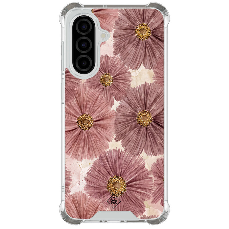 Casimoda Samsung Galaxy A57 shockproof hoesje - Pink bloom
