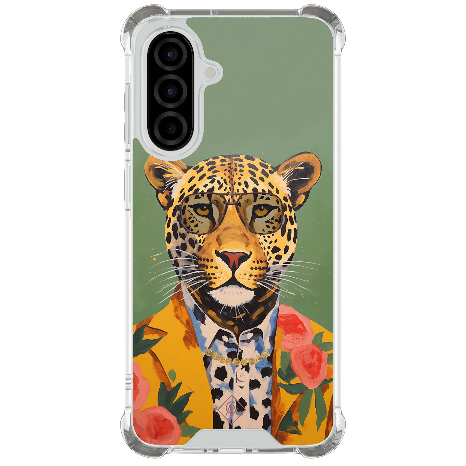 Samsung Galaxy A57 shockproof hoesje Luipaard hipster